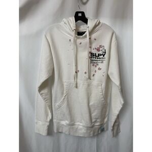 Cherry Blossom Meta Anime‎ White Hoodie Sweatshirt Size XS.  K31